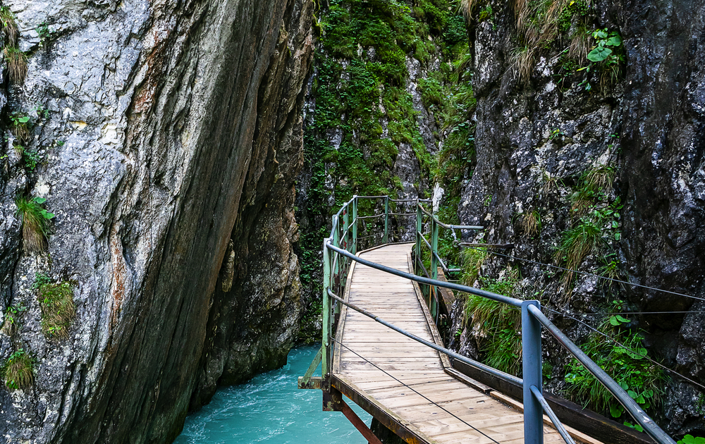 Ausflug nach Leutasch zur Geisterklamm, Österreich