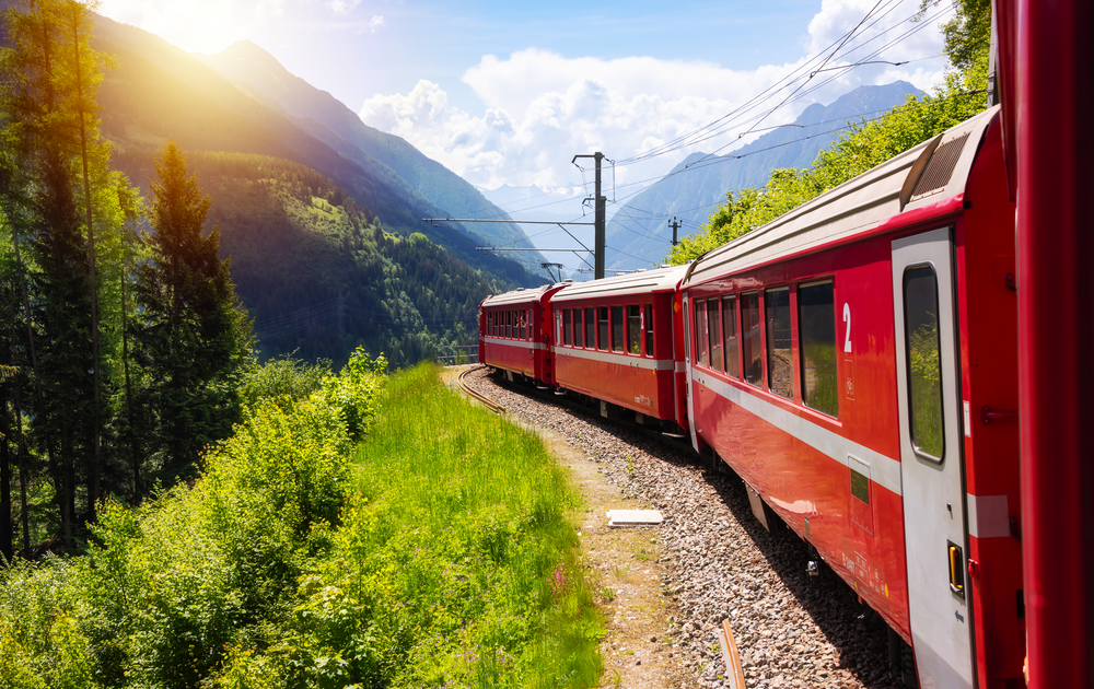 Berninabahn in der Schweiz